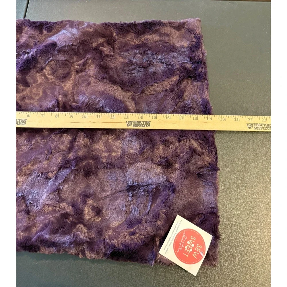 Sew Sweet Minky Designs 19x19 Pillow Cover Purple Plush Textured Luxury NEW